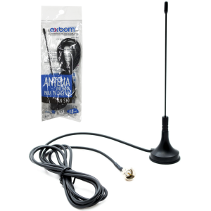 MINI ANTENA P/ TV DIGITAL COM BASE IMA - EXBOM