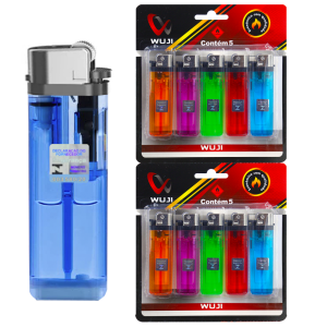 CARTELA DE ISQUEIROS WUJI COM 10 UN. TRADICIONAL